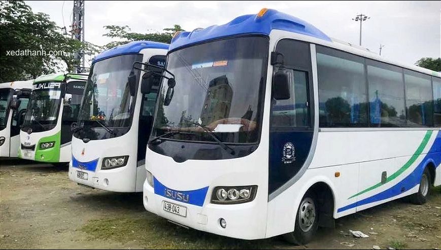 cho thuê xe khách Samco Isuzu dòng xe bus 45 chỗ ô tô du lịch